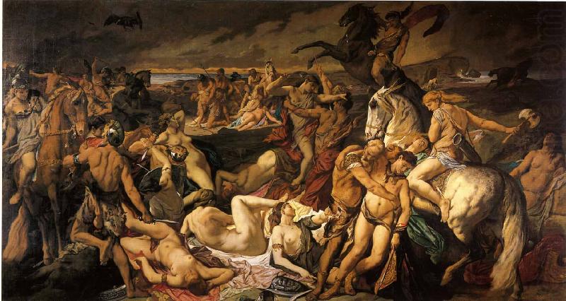 Die Amazonenschlacht, Anselm Feuerbach